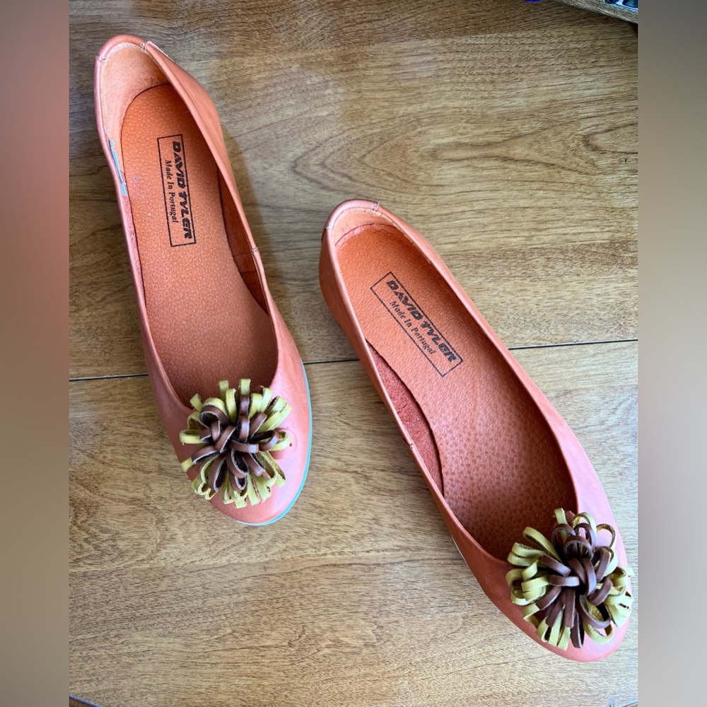 Orange Ballerina with Textured Pom-Pom